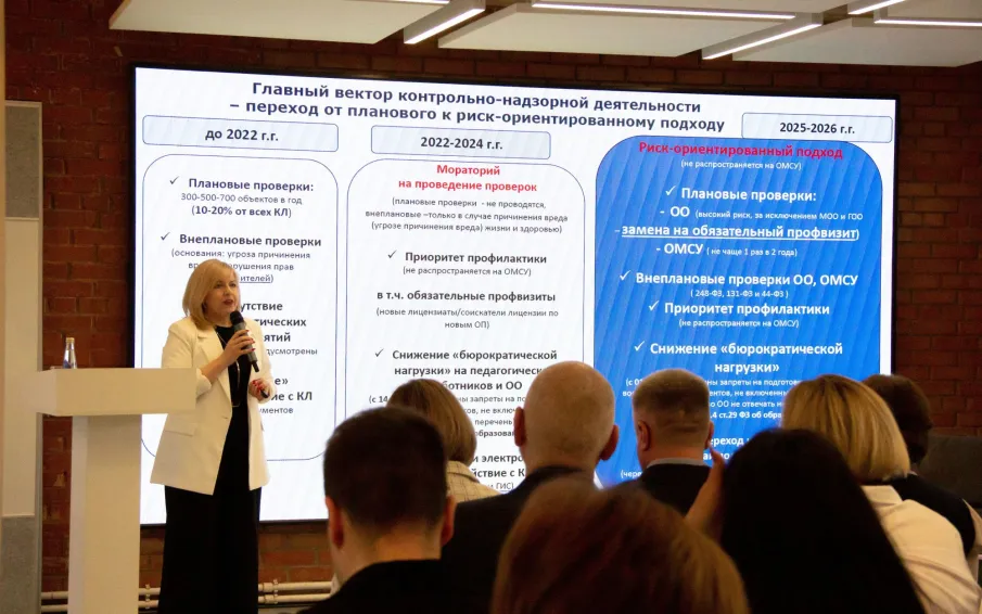 25 марта 2026 года в КУПНО «Старт» состоялись публичные обсуждения вопросов правоприменительной практики управления по контролю и надзору в сфере образования министерства образования Нижегородской области по осуществлению федерального государственного контроля (надзора) в сфере образования.